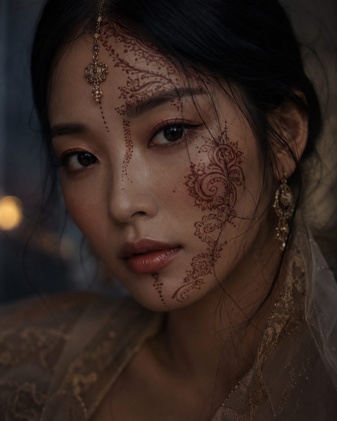 Henna portrait